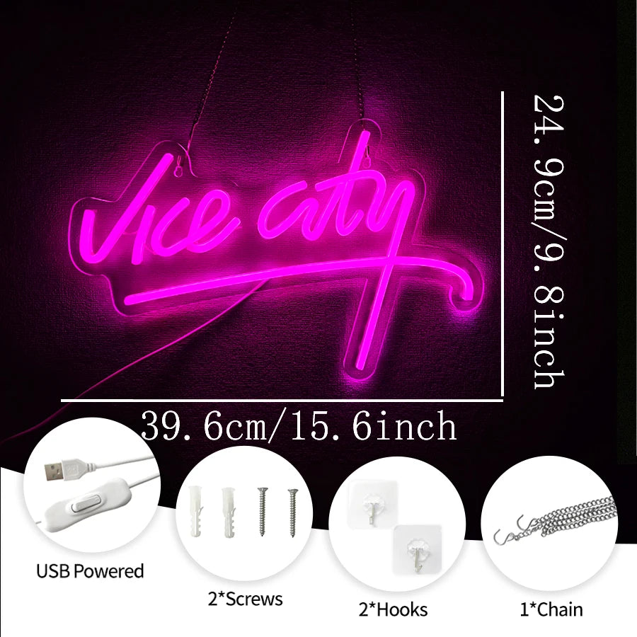 GTA Vice City Neon Sign