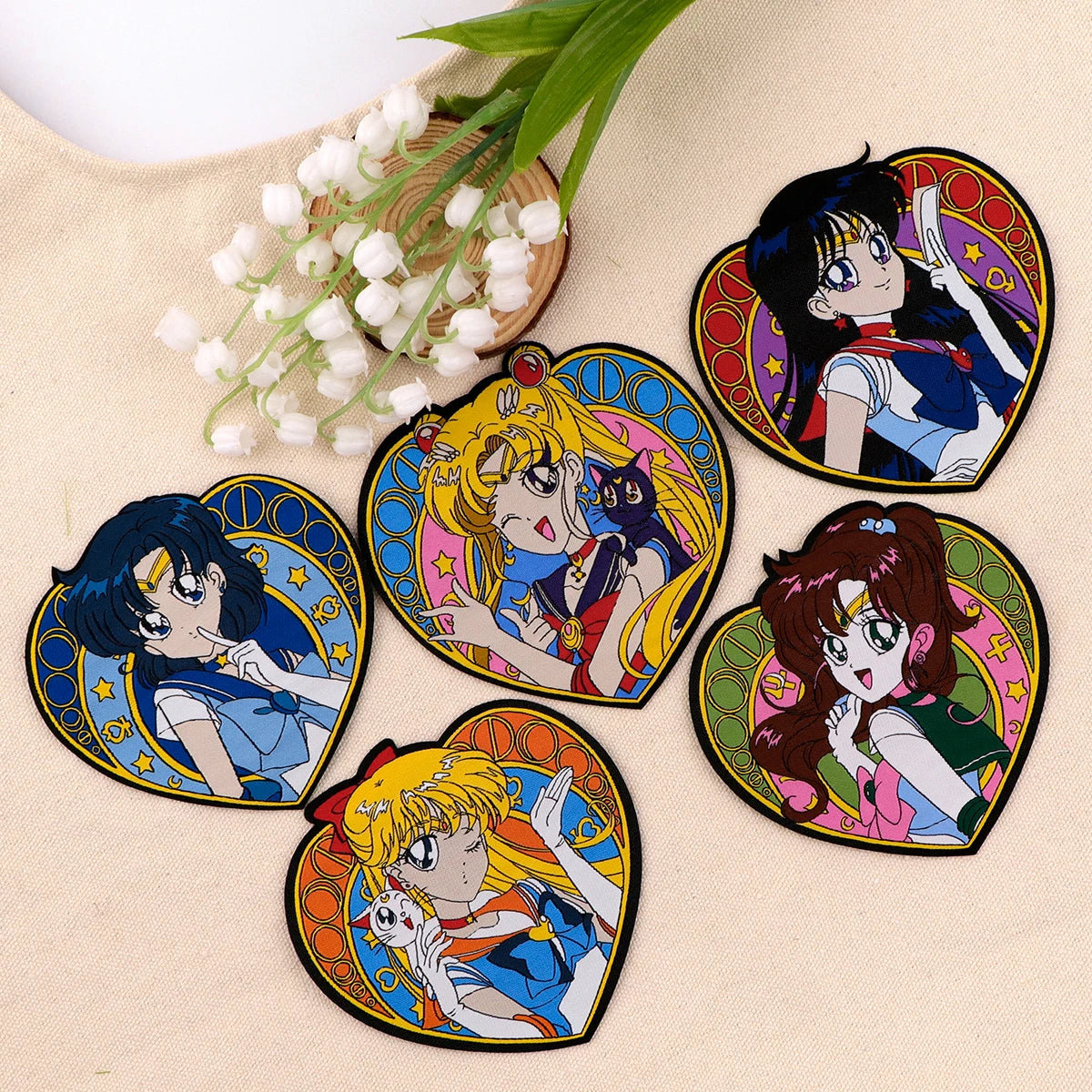 Sailor Moon Embroidered Patch β 9cm x 8cm (Iron-On or Sew-On)