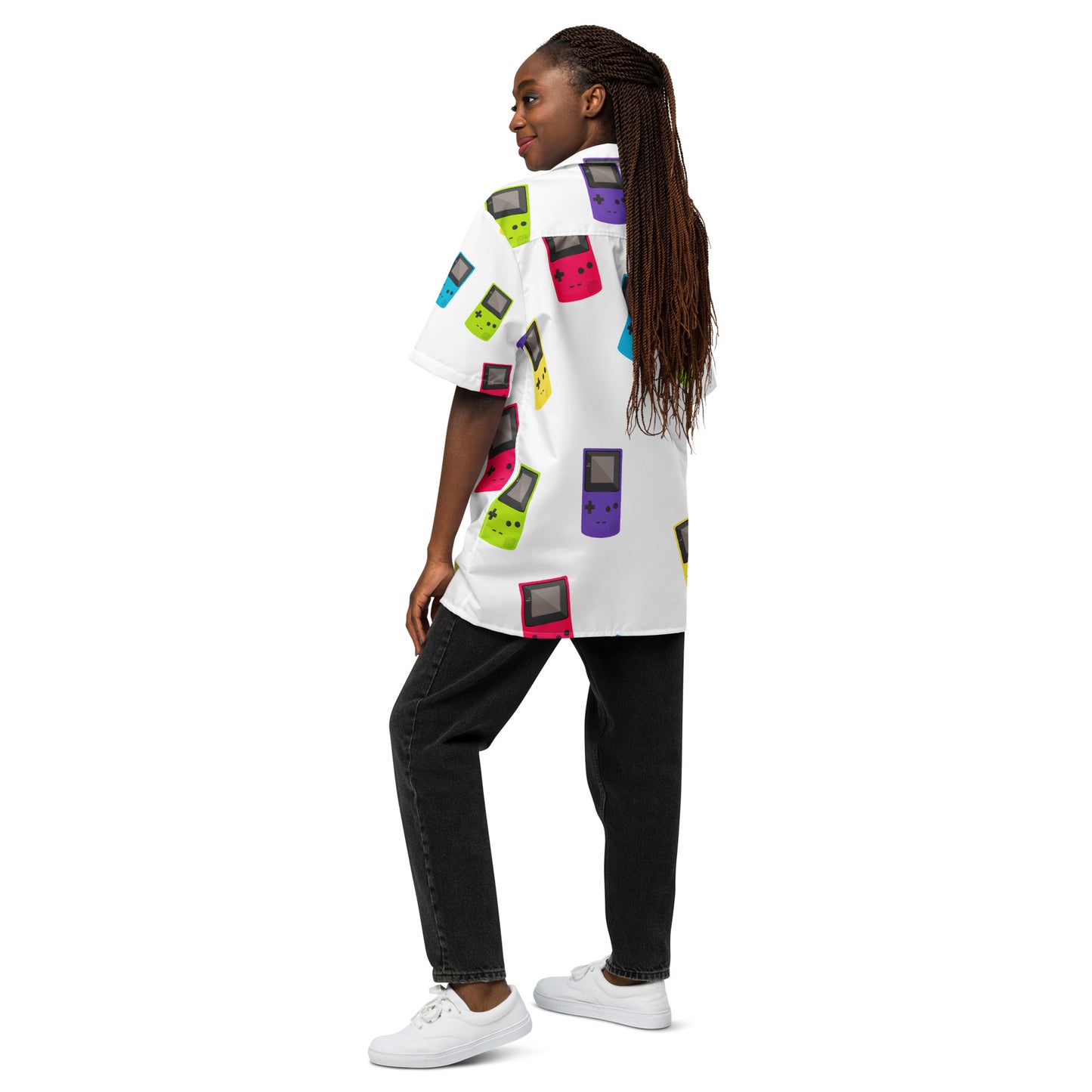 Retro Game boy Button up Shirt