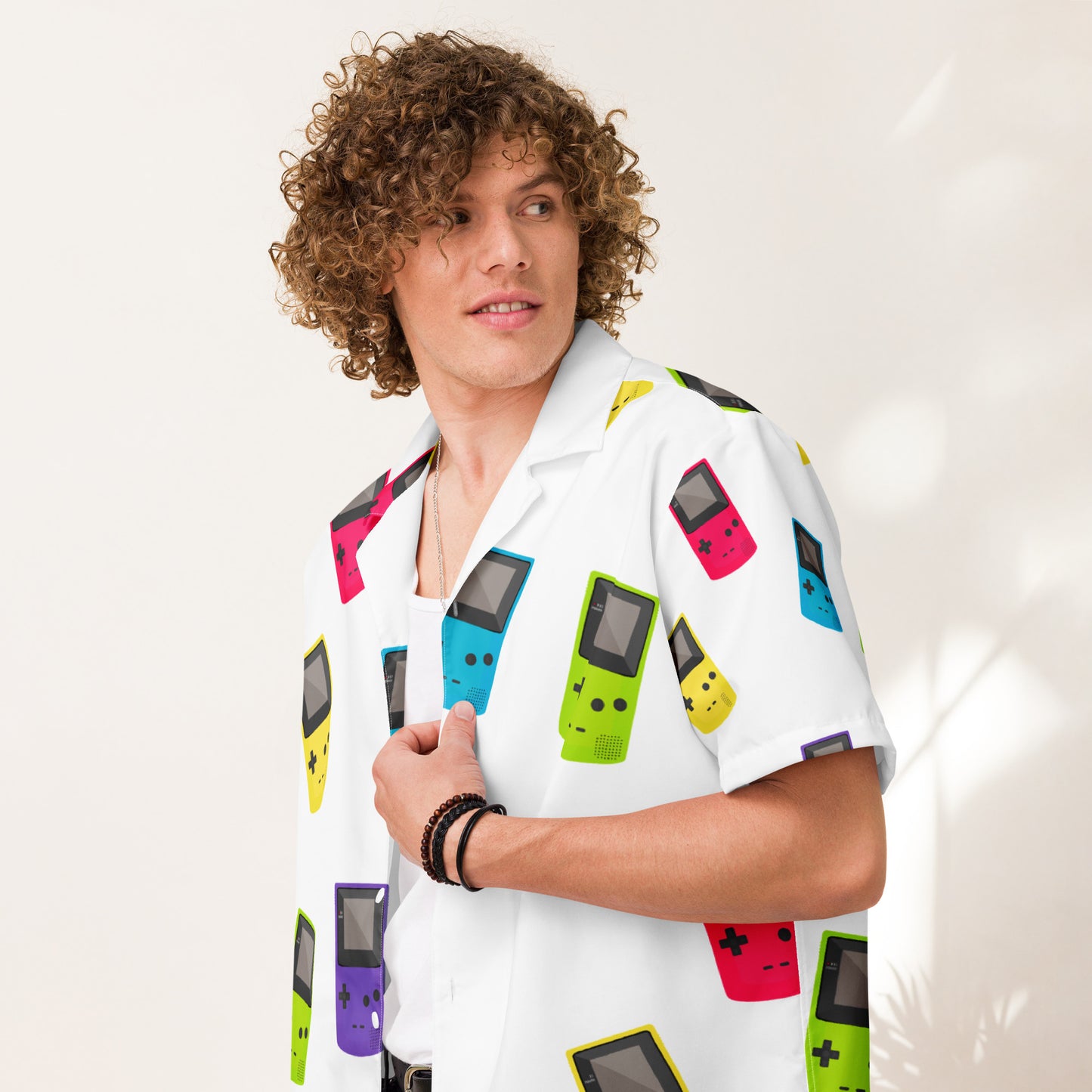 Retro Game boy Button up Shirt