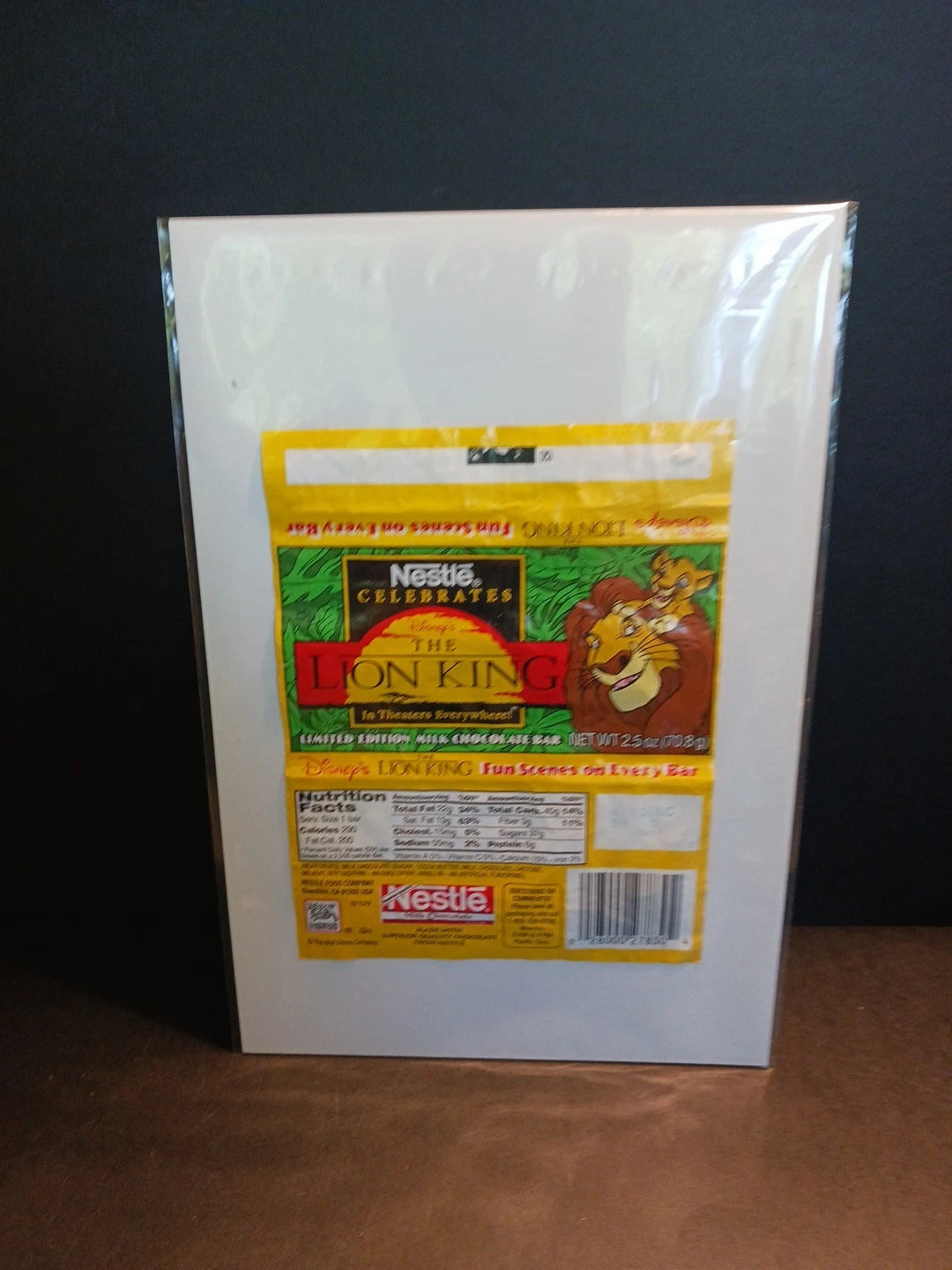 1994 Lion King Chocolate Bar Wrapper