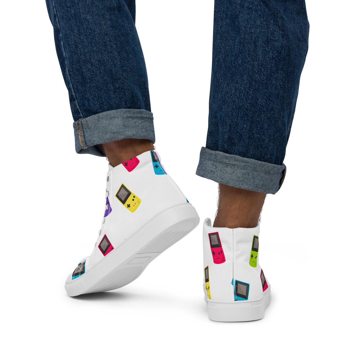 GameboyMen’s high top canvas shoes