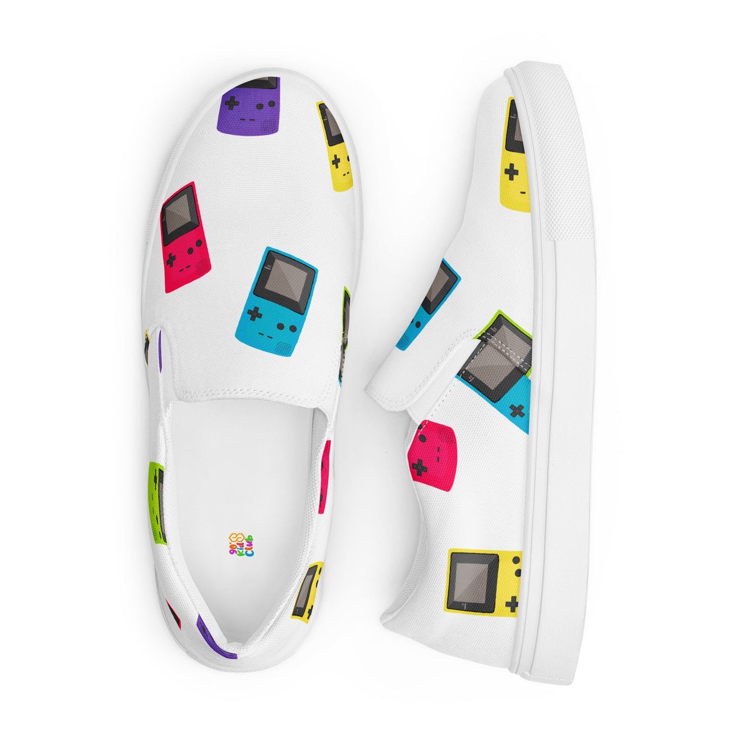 Retrogameboyslip-on canvas shoes