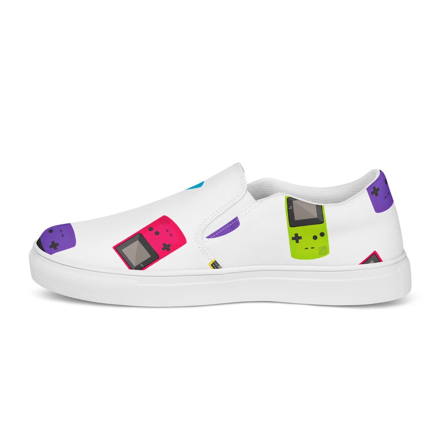 Retrogameboyslip-on canvas shoes
