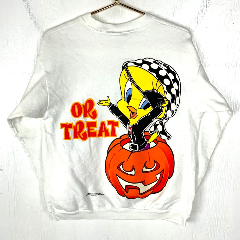 Vintage Tweety Bird Trick Or Treat Sweatshirt 1996 (small)