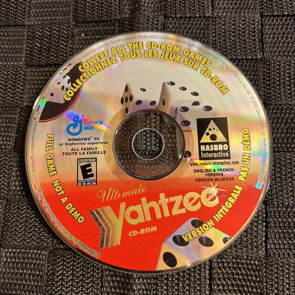 Yahtzee CD-ROM – General Mills Cereal Bonus (2000–2001, Pre-Owned)