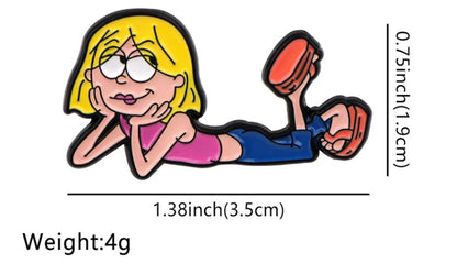 Lizzie McGuire Cartoon Pin