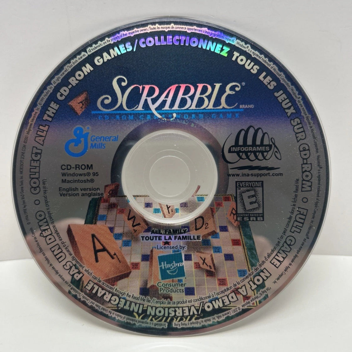 Scrabble CD-ROM – General Mills Cereal Bonus (2000–2001, Pre-Owned)