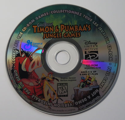 Disney’s Timon & Pumbaa Jungle Games – General Mills Promo CD-ROM (2000)