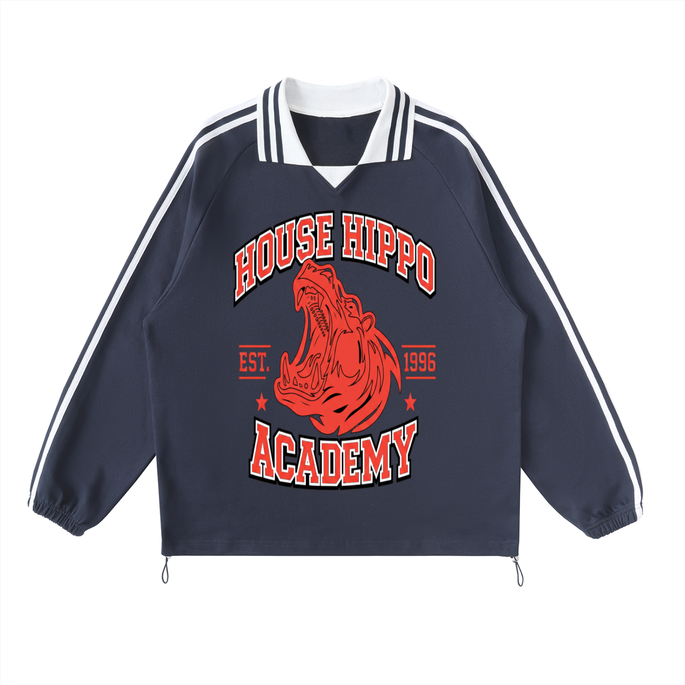 House Hippo Academy Collar Sweatshirt