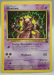 🟣 Sealed Mewtwo Pokémon Card – 1999 WB Black Star Promo (Gold Stamped)