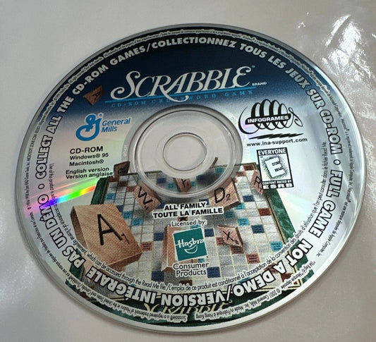 Scrabble CD-ROM – General Mills Cereal Bonus (2000–2001, Pre-Owned)