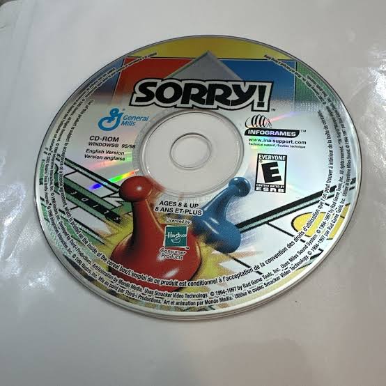 Sorry! – General Mills Cereal Promo CD-ROM (2000)