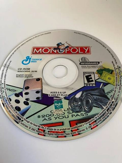 Monopoly CD-ROM – General Mills Cereal Bonus (2000–2001, Pre-Owned)