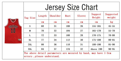 Shohoku School Basketball Team Jersey
