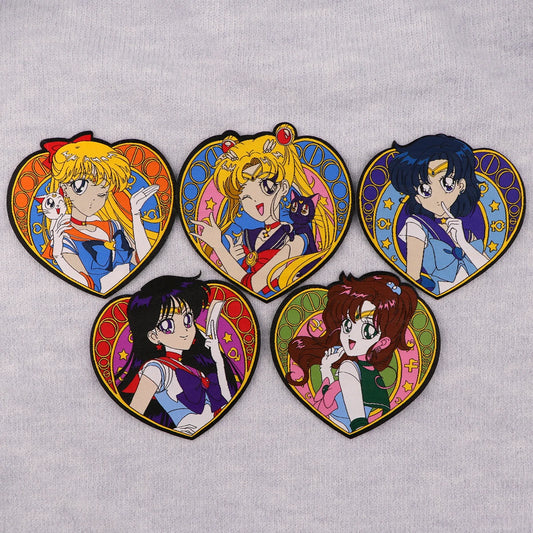 Sailor Moon Embroidered Patch – 9cm x 8cm (Iron-On or Sew-On)