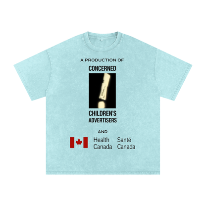 Snow Washed Oversized Cotton T-Shirt