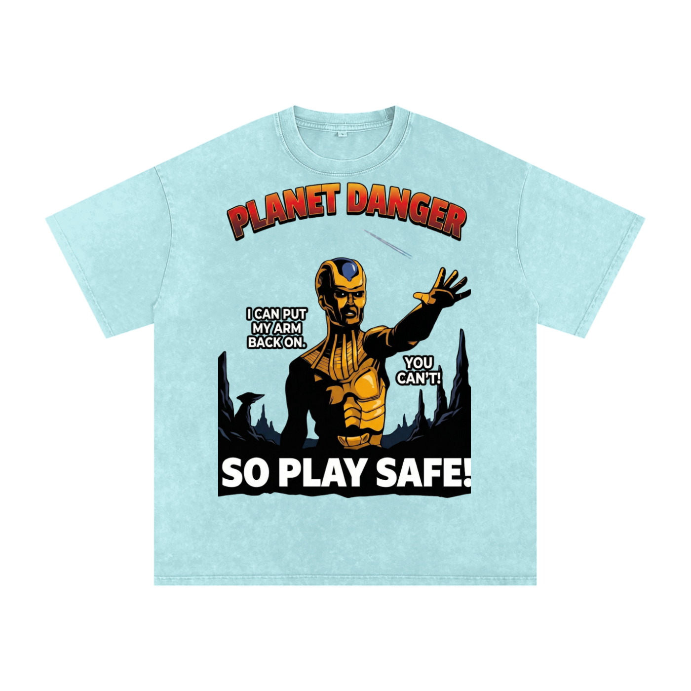 Planet Danger Oversized  T-Shirt