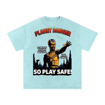 Planet Danger Oversized  T-Shirt