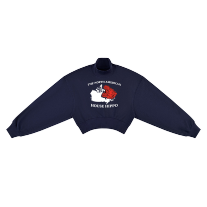 Women's House Hippo Crop Sweatshirt