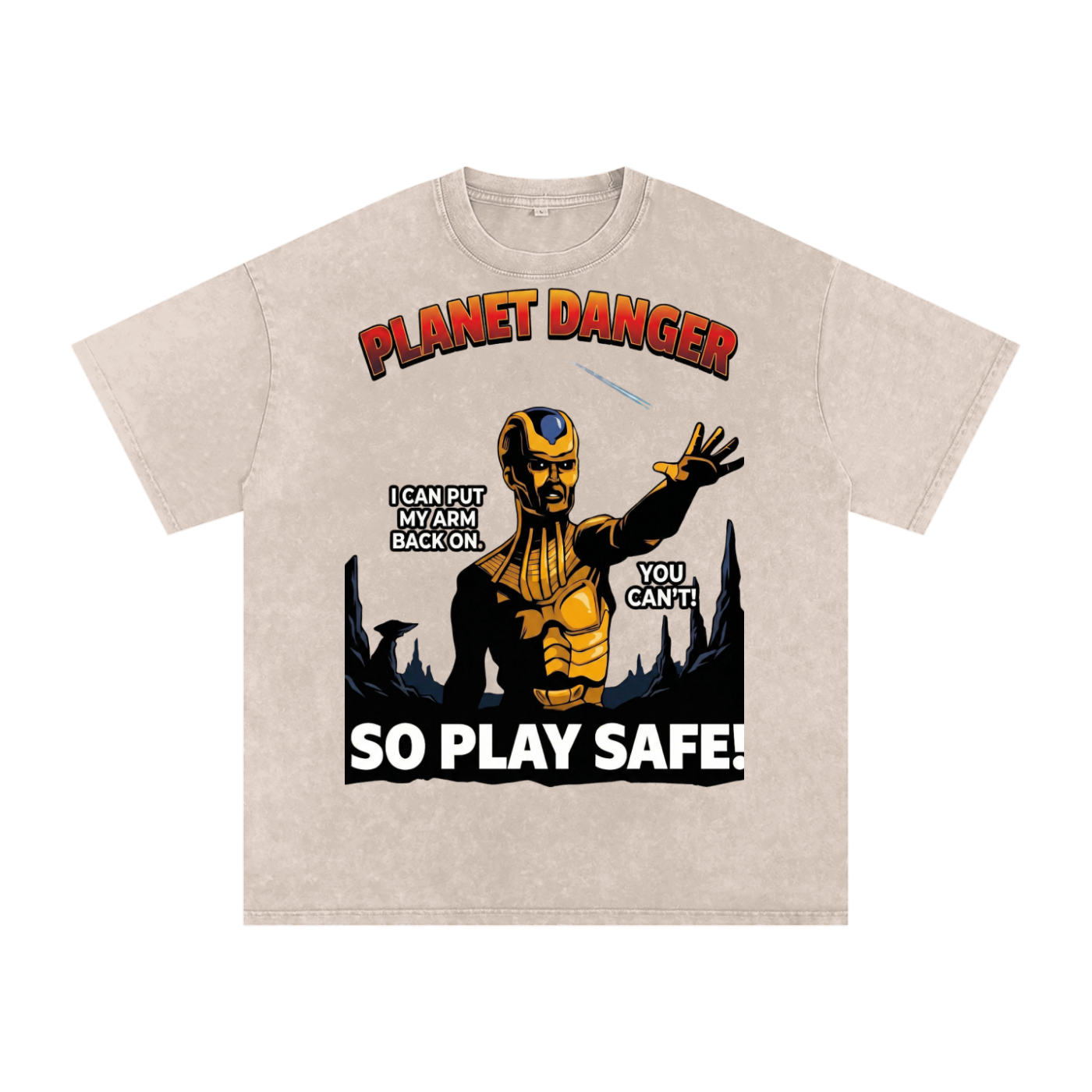 Planet Danger Oversized  T-Shirt