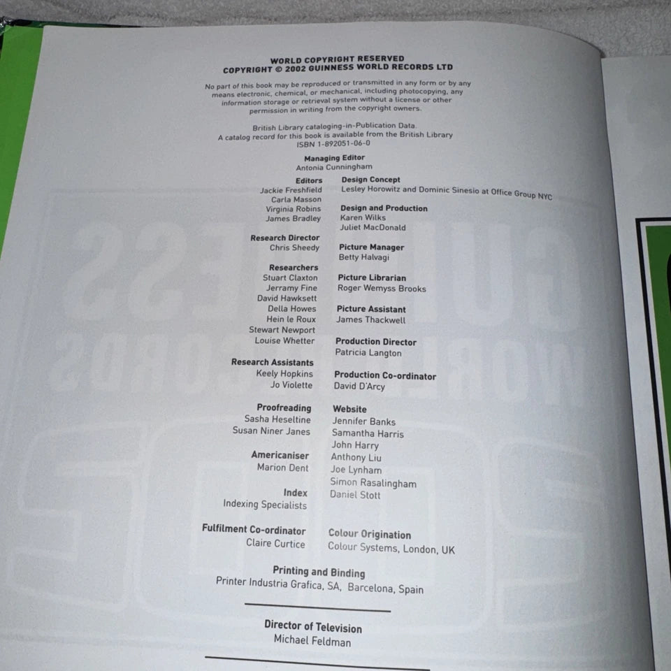 Guiness World Record Book (2002)