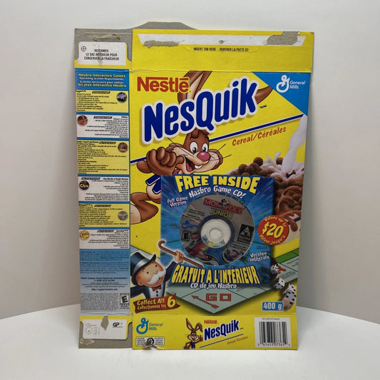 Vintage Nesquik Cereal Box w/ Bonus CD (collectible)