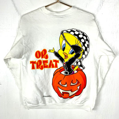 Vintage Tweety Bird Trick Or Treat  Sweatshirt 1996 (small)