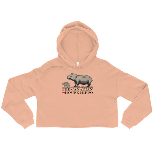 The Canadian House Hippo Crop Hoodie (womens)